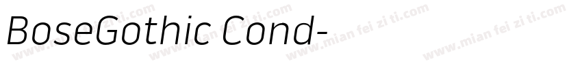 BoseGothic Cond字体转换